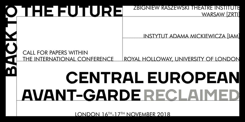 Conference Back to the Future – Central European Avant-Garde Reclaimed | Presentation of the Book